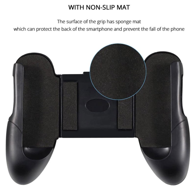 SUPIA Portable 4.5-6.5 inch Mobile Phone Support Game Controller Joystick Grip Game Holder Handle with Bracket (Black Type 02) - Image 5
